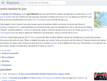 Tablet Screenshot of fr.wikipedia.org