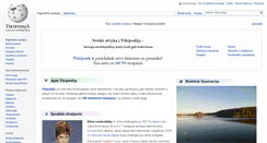 Desktop Screenshot of lt.wikipedia.org
