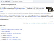 Tablet Screenshot of es.wikipedia.org