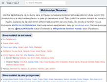 Tablet Screenshot of ha.wikipedia.org