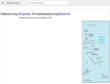 Tablet Screenshot of bi.wikipedia.org